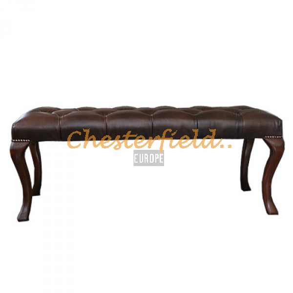 Chesterfield Bank 120 cm x 40 cm Antikbraun (A5)