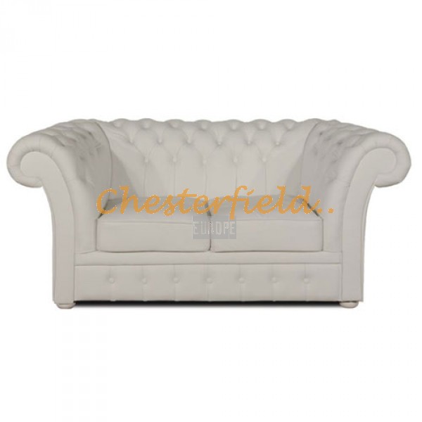 Windchester Off Weiß 2-Sitzer Chesterfield Sofa