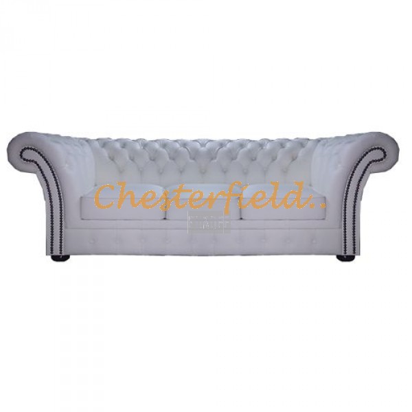 Windchester XL Weiß 3-Sitzer Chesterfield Sofa