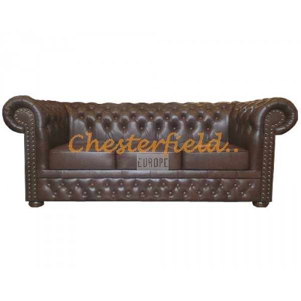 Lord XL Antikbraun 3-Sitzer Chesterfield Sofa
