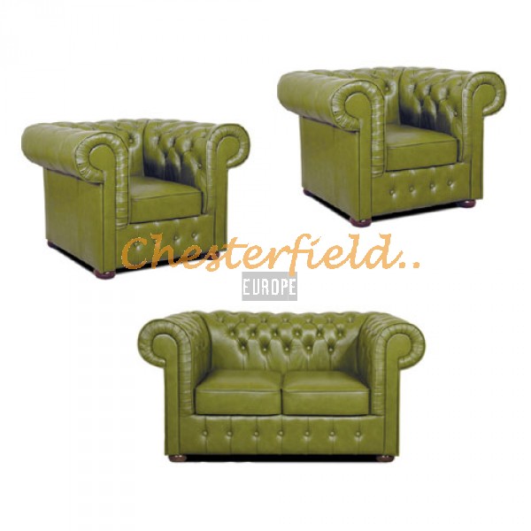 Mark 211  Olive Chesterfield Garnitur