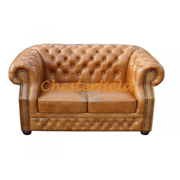Windsor XL Antikwhisky 2-Sitzer Chesterfield Sofa