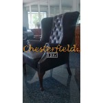 St. James Antikbraun (A5) Chesterfield Ohrensessel 