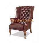 St. James Antikrot (A7) Chesterfield Ohrensessel 