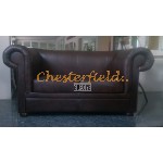 London XL Antikbraun 2-Sitzer Chesterfield Sofa