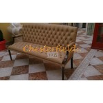 King 311 Cappucchino Chesterfield Garnitur