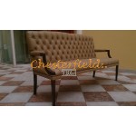 King 311 Cappucchino Chesterfield Garnitur