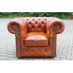 Classic Antikwhisky (C12) Chesterfield Sessel 