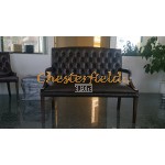 King Antikbraun 2-Sitzer Chesterfield Sofa