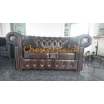 Classic 311 Antikbraun Chesterfield Garnitur