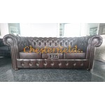 Classic XL Antikbraun 3-Sitzer Chesterfield Sofa