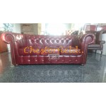 Classic XL Antikrot 3-Sitzer Chesterfield Sofa