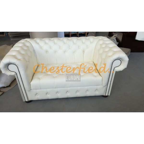 Williams XL Off-White 2-Sitzer Chesterfield Sofa