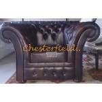 Windchester 321 Antikbraun Chesterfield Garnitur