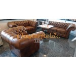 Windchester 311 Antikgold Chesterfield Garnitur