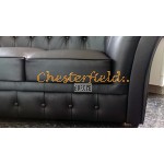 Windchester 311 Schwarz Chesterfield Garnitur