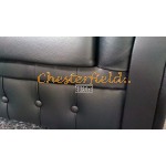 Windchester 311 Schwarz Chesterfield Garnitur