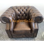 Windsor XL Antik mittelbraun (A5M) Chesterfield Sessel 