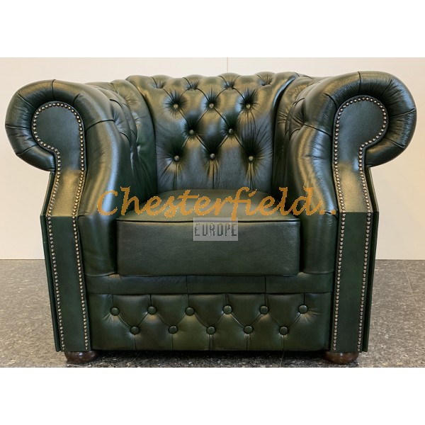 Windsor Antikgruen Chesterfield Sessel 