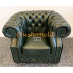 Windsor Antikgruen Chesterfield Sessel 