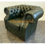 Windsor XL Antikgruen Chesterfield Sessel