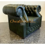 Windsor XL Antikgruen Chesterfield Sessel