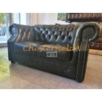 Windsor XL Antikgruen 2-Sitzer Chesterfield Sofa