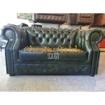 Windsor XL Antikgruen 2-Sitzer Chesterfield Sofa