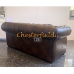 Windsor Antik Mittelbraun 3-Sitzer Chesterfield Sofa