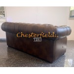 Windsor XL Antik MIttelbraun 3-Sitzer Chesterfield Sofa